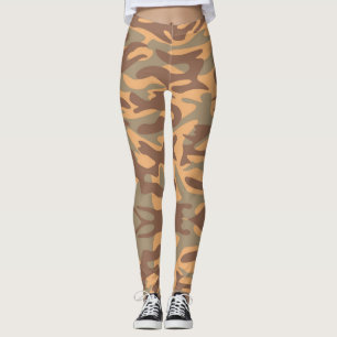 Leggings Camouflage Desert Army - Power yoga Ir