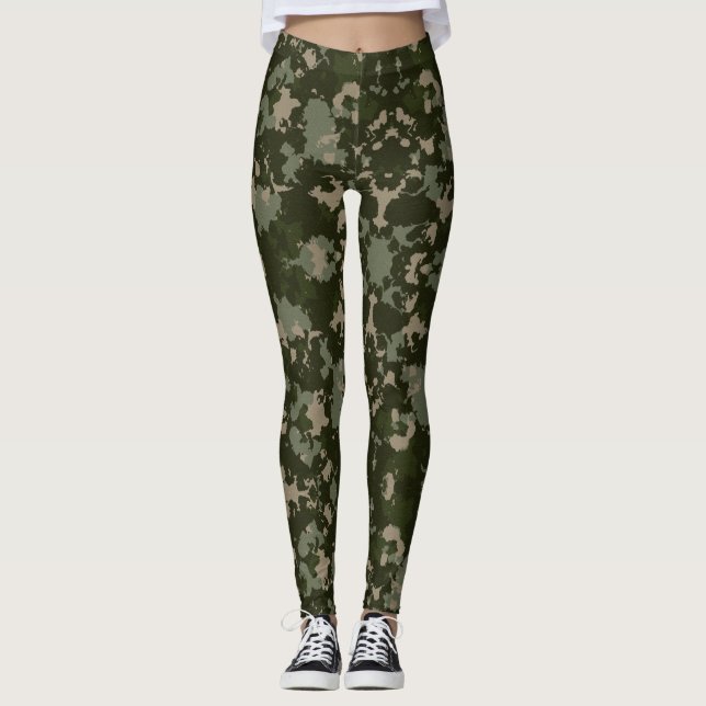 Leggings Camouflage Jah Army - Power yoga Ir (Anverso)