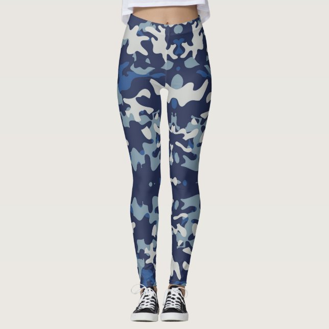 Leggings Camouflage Navy - Power yoga Ir (Anverso)