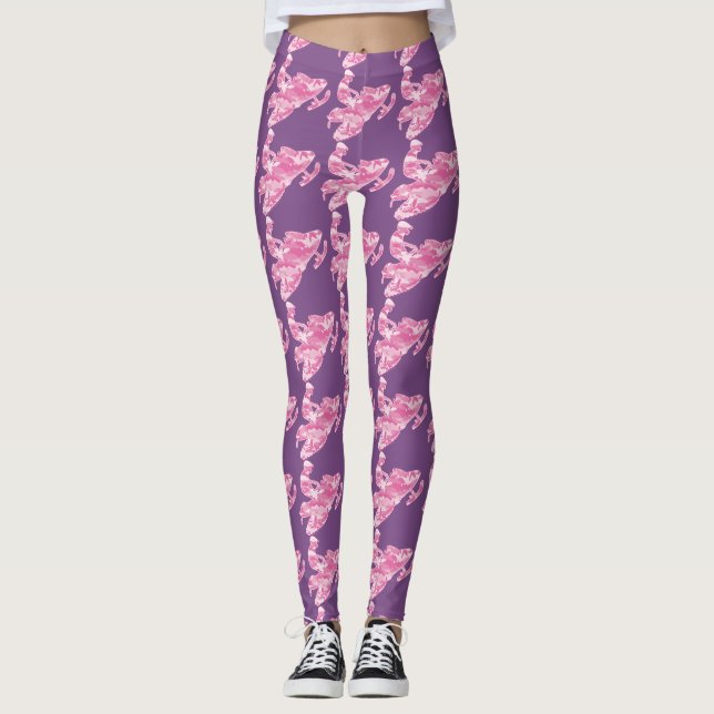 Leggings Camouflage Pink Snowmobiler (Anverso)
