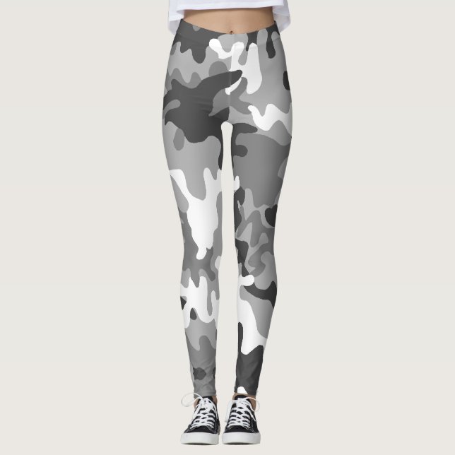 Leggings Camouflage Snow Army - Power yoga Ir (Anverso)