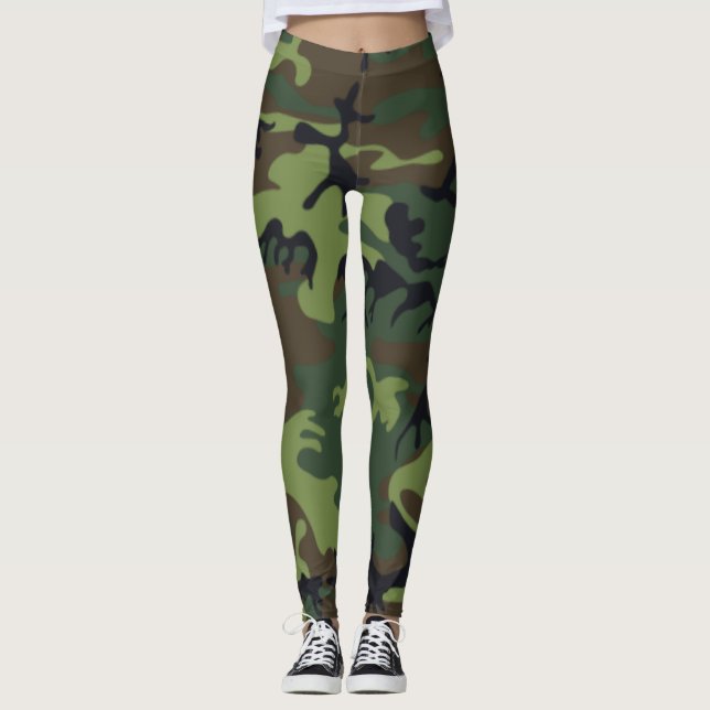 Leggings Camouflage vert (Anverso)