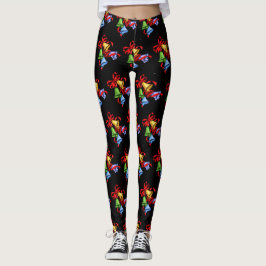 Leggings Campanas de jingle en negro - Piernas