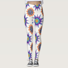Leggings Campanas de Kettle Mandalas Florales Patrón Contin