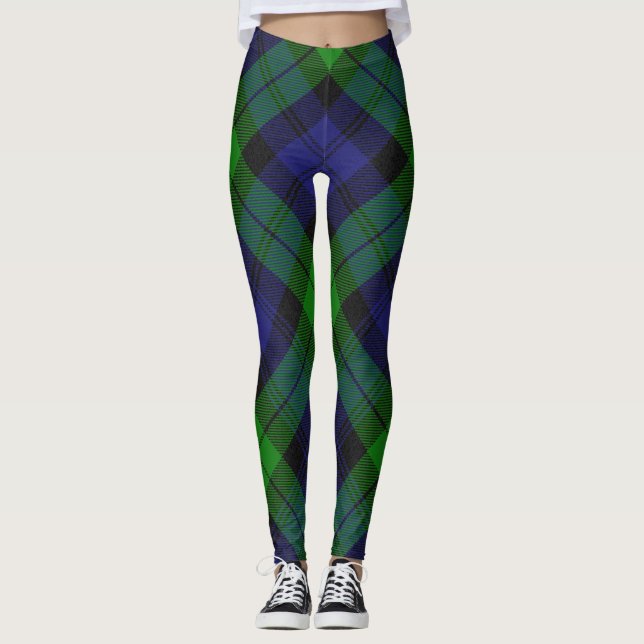 Leggings Campbell Clan Tartan Plaid Black Watch (Anverso)