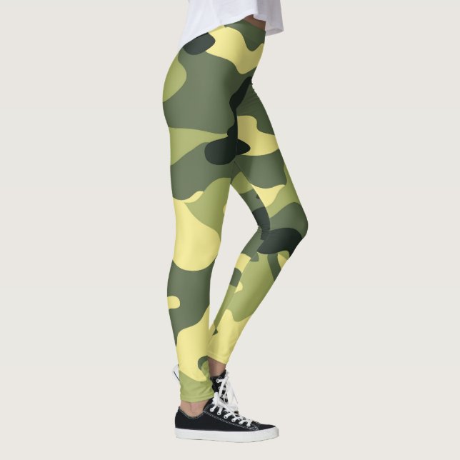 Leggings Camping Camo Caza Camuflaje Verde (Derecha)