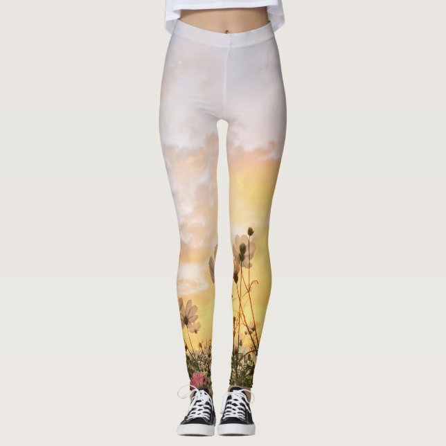 Leggings campo con flores (Anverso)