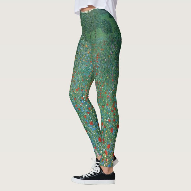 Leggings Campo de amapolas de Gustav Klimt, Arte Nouveau vi (Izquierda)