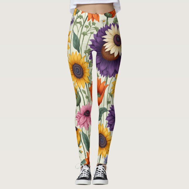 Leggings Campo de flores (Anverso)