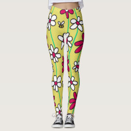 Leggings Campo de las piernas de Daisies