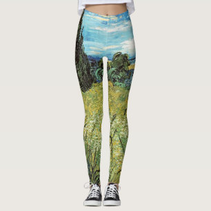 Leggings Campo de Trigo Verde Vincent van Gogh