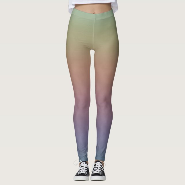 Leggings Campo Pastel Silenciado (Anverso)