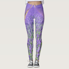 Leggings Campos de flores de lavanda