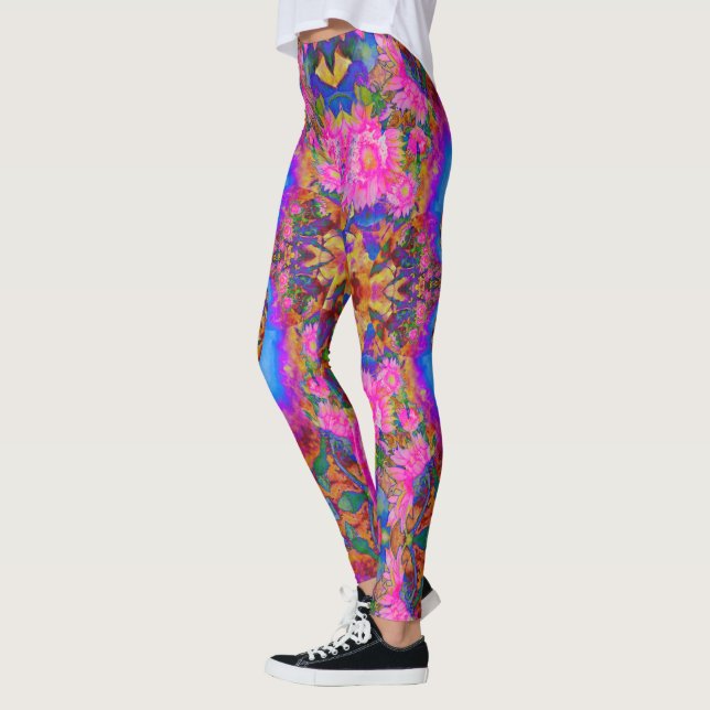 Leggings campos de girasol para siempre - rosa (Izquierda)