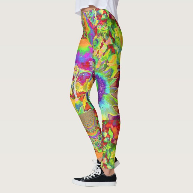 Leggings campos de girasol para siempre - verde (Izquierda)