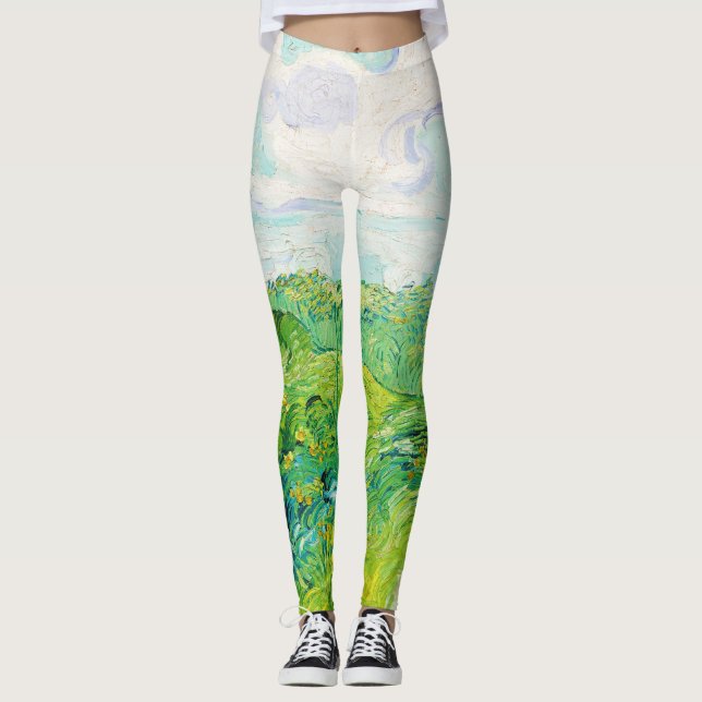 Leggings Campos de Trigo Verde, Van Gogh (Anverso)