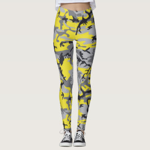 Leggings Camuflaje amarillo y gris, ejército, ejército