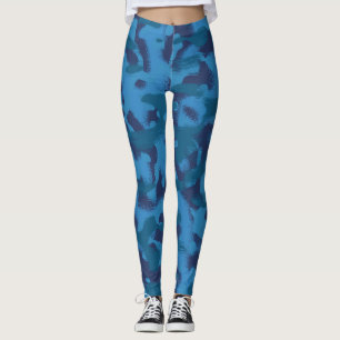 Leggings camuflaje azul