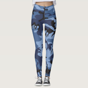 Leggings Camuflaje azul de la marina, ejército, ejército