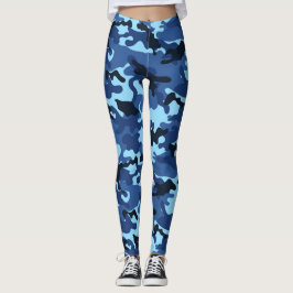 Leggings Camuflaje azul multicolor