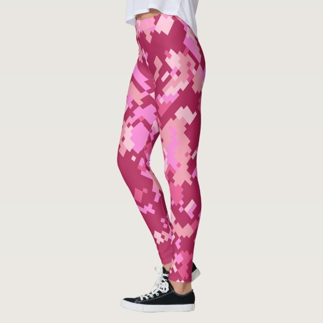 Leggings Camuflaje | Camuflaje de píxeles rosados (Izquierda)