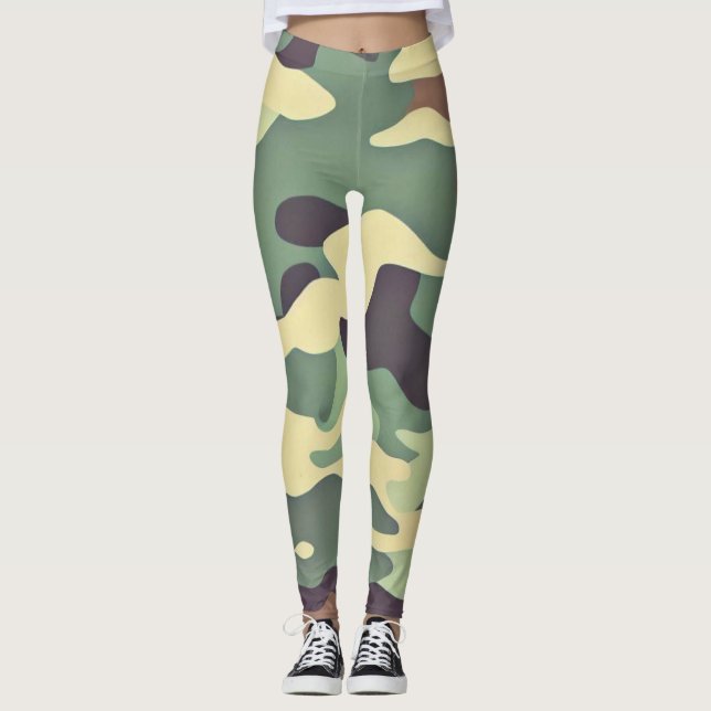 Leggings Camuflaje clásico de Woodland (Anverso)