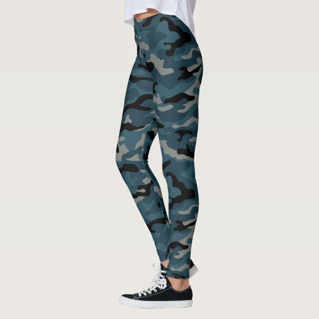 Leggings Camuflaje de camo azul nocturno (Izquierda)