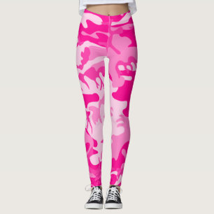 Leggings camuflaje de camo rosa caliente