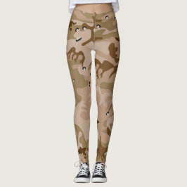 Leggings Camuflaje del desierto con guijarros, militares, e