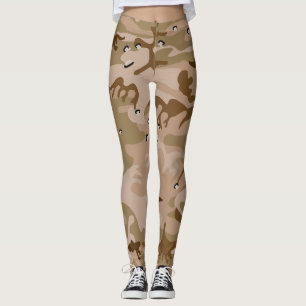 Leggings Camuflaje del desierto con guijarros, militares, e