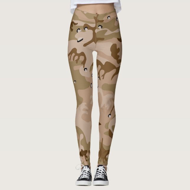 Leggings Camuflaje del desierto con guijarros, militares, e (Anverso)