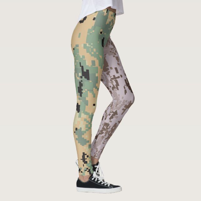 Leggings Camuflaje digital – Camuflaje doble (Derecha)