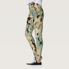 Leggings Camuflaje digital – Gran patrón de camuflaje
