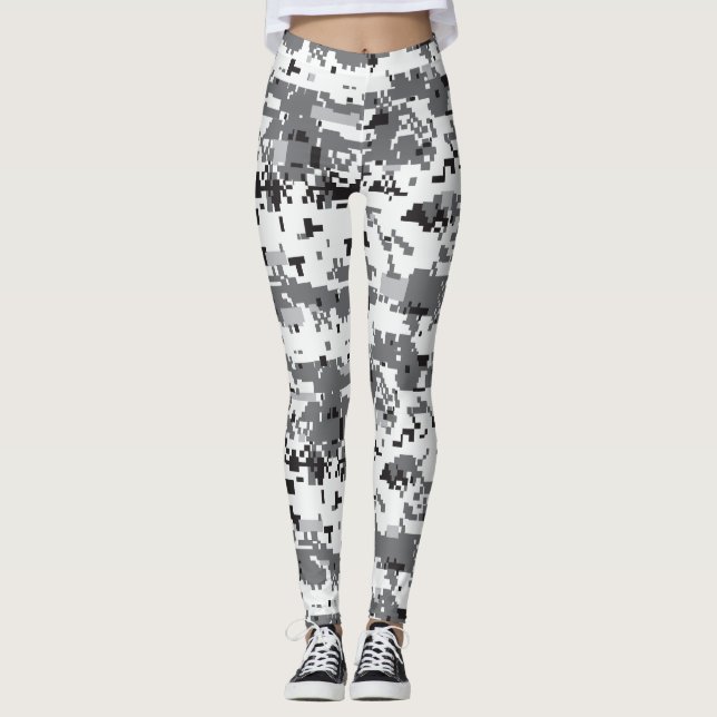 Leggings Camuflaje digital gris (Anverso)
