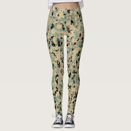 Leggings Camuflaje digital – Patrón de camuflaje SM marrón-