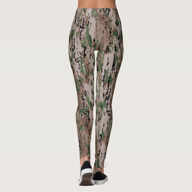 Leggings Camuflaje Forestal Verde Marrón (Reverso)
