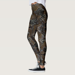 Leggings Camuflaje marrón metálico