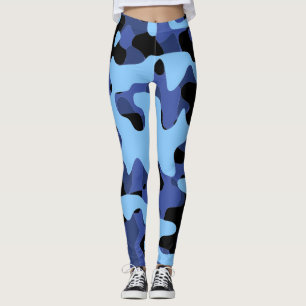 Leggings Camuflaje militar azul