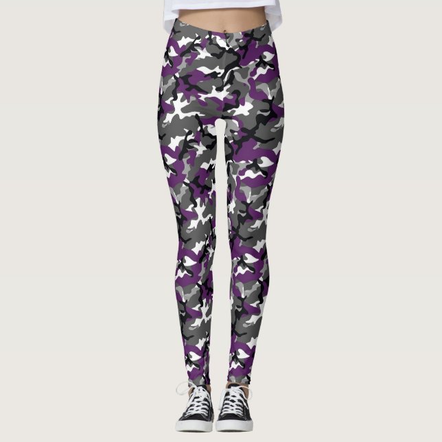 Leggings Camuflaje Morado (Anverso)