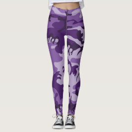 Leggings Camuflaje morado, ejército