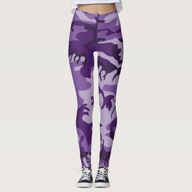 Leggings Camuflaje morado, ejército (Anverso)