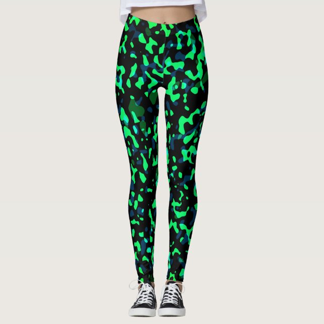 Leggings Camuflaje negro verde azul de Guay (Anverso)