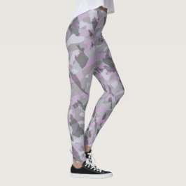 Leggings Camuflaje púrpura abstracto