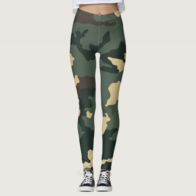 Leggings Camuflaje verde (Anverso)