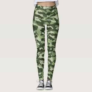 Leggings Camuflaje verde forestal