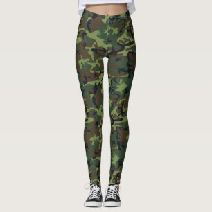 Leggings Camuflaje verde militar