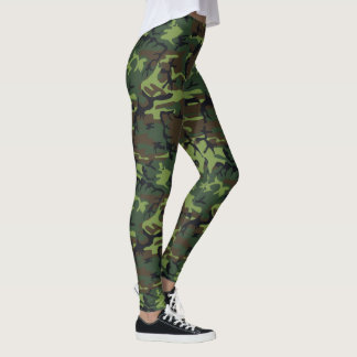 Leggings Camuflaje verde militar