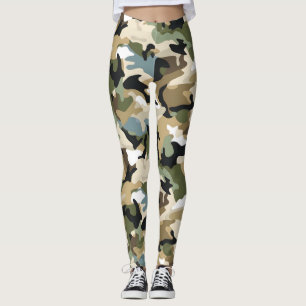 Leggings Camuflaje verde oscuro