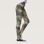 Leggings Camuflar Woodland Camo Ejército Khaki Tan Negro<br><div class="desc">Para la familia y amigos que están en el ejército o para los que simplemente aman el camuflaje,  estas leggings hacen el regalo perfecto.  La estampación de camo de bosque incluye los colores del khaki verde,  el marrón,  y el negro. Diseñado por la artista ©Susan Coffey.</div>