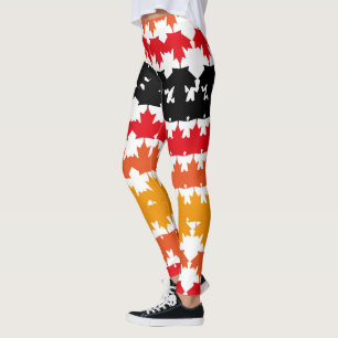 LEGGINGS CANADA COLORS MAPLE BY MASANSER PIXELAT